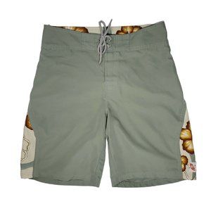 Hi-Surf Swim Trunks Board Shorts Men's 32 Floral Hawaiian Hibiscus Tropical